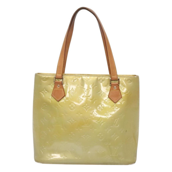 LOUIS VUITTON Monogram Vernis Houston Hand Bag Gris M91053 LV Auth ep9001