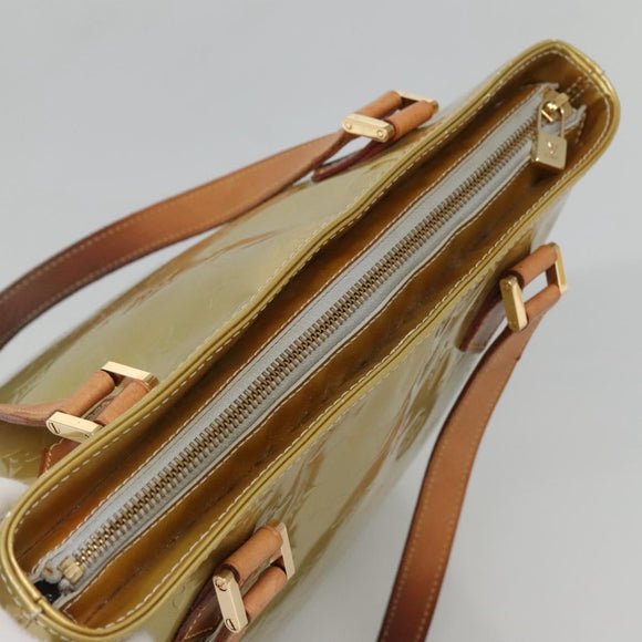 LOUIS VUITTON Monogram Vernis Houston Hand Bag Gris M91053 LV Auth ep9001