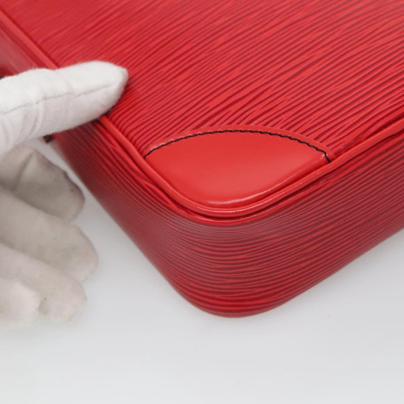 LOUIS VUITTON Epi Danube Shoulder Bag Red M45637 LV Auth ep9002