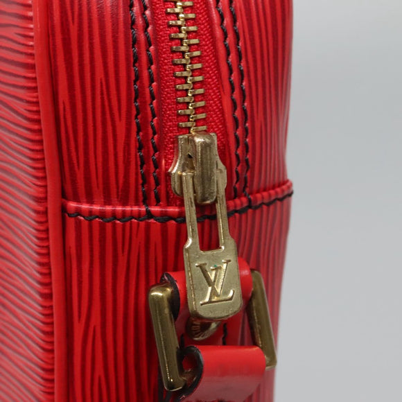 LOUIS VUITTON Epi Danube Shoulder Bag Red M45637 LV Auth ep9002