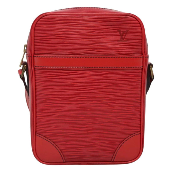 LOUIS VUITTON Epi Danube Shoulder Bag Red M45637 LV Auth ep9002