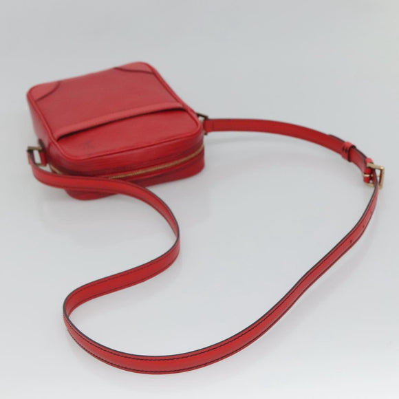 LOUIS VUITTON Epi Danube Shoulder Bag Red M45637 LV Auth ep9002