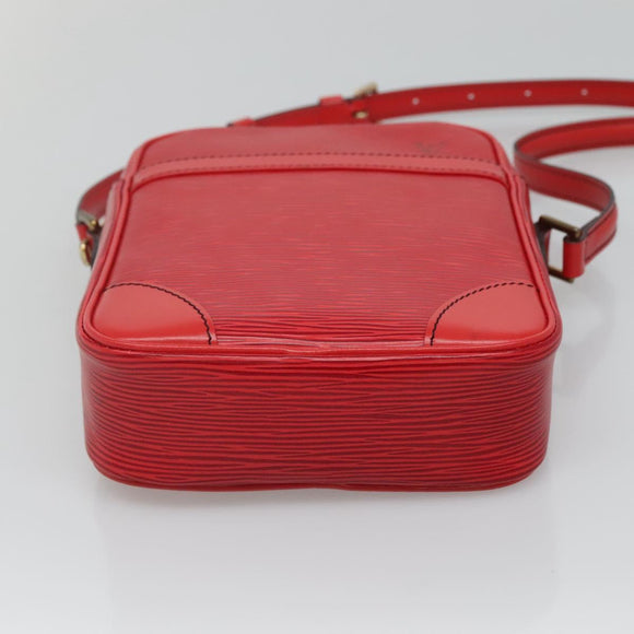 LOUIS VUITTON Epi Danube Shoulder Bag Red M45637 LV Auth ep9002