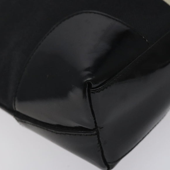 GUCCI Shoulder Bag Canvas Gold Black 001 4231 001998 Auth ep9008