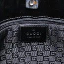 GUCCI Shoulder Bag Canvas Gold Black 001 4231 001998 Auth ep9008-15