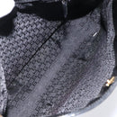 GUCCI Shoulder Bag Canvas Gold Black 001 4231 001998 Auth ep9008-16