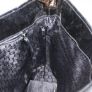 GUCCI Shoulder Bag Canvas Gold Black 001 4231 001998 Auth ep9008-17