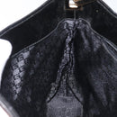 GUCCI Shoulder Bag Canvas Gold Black 001 4231 001998 Auth ep9008-18