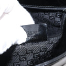 GUCCI Shoulder Bag Canvas Gold Black 001 4231 001998 Auth ep9008-20