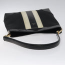 GUCCI Shoulder Bag Canvas Gold Black 001 4231 001998 Auth ep9008-7