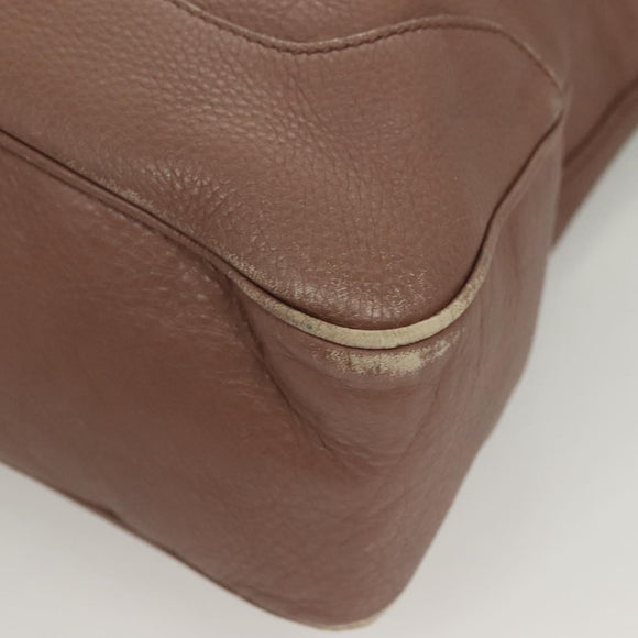 GUCCI Bamboo Hand Bag Leather 2way Pink Gold 282345 Auth ep9020