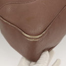 GUCCI Bamboo Hand Bag Leather 2way Pink Gold 282345 Auth ep9020-15