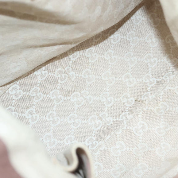 GUCCI Bamboo Hand Bag Leather 2way Pink Gold 282345 Auth ep9020