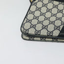 GUCCI GG Supreme Sherry Line Shoulder Bag PVC Navy Gold 904 02 029 Auth ep9030-10