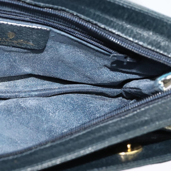 GUCCI GG Supreme Sherry Line Shoulder Bag PVC Navy Gold 904 02 029 Auth ep9030