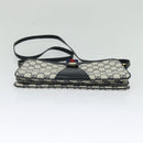 GUCCI GG Supreme Sherry Line Shoulder Bag PVC Navy Gold 904 02 029 Auth ep9030-9