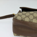 GUCCI GG Supreme Web Sherry Line Bag PVC Beige Gold 164 02 084 Auth ep9049-9