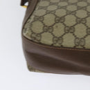 GUCCI GG Supreme Web Sherry Line Bag PVC Beige Gold 164 02 084 Auth ep9049-15