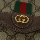 GUCCI GG Supreme Web Sherry Line Bag PVC Beige Gold 164 02 084 Auth ep9049-17