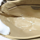 GUCCI GG Supreme Web Sherry Line Bag PVC Beige Gold 164 02 084 Auth ep9049-20