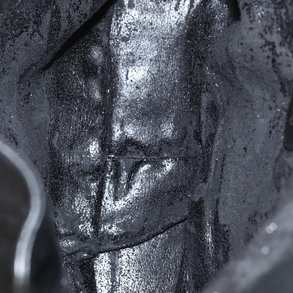 GUCCI Bamboo Hand Bag Leather Black Gold 001 0166 Auth ep9050