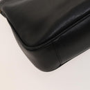 GUCCI Bamboo Hand Bag Leather 2way Black Gold 001 1638 Auth ep9053-14