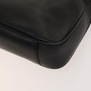 GUCCI Bamboo Hand Bag Leather 2way Black Gold 001 1638 Auth ep9053-15