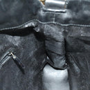 GUCCI Bamboo Hand Bag Leather 2way Black Gold 001 1638 Auth ep9053-18