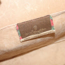 GUCCI GG Supreme Web Sherry Line Clutch Bag PVC Beige 89 01 031 Auth ep9056-14