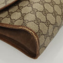 GUCCI GG Supreme Web Sherry Line Clutch Bag PVC Beige 89 01 031 Auth ep9056-8