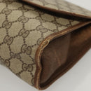 GUCCI GG Supreme Web Sherry Line Clutch Bag PVC Beige 89 01 031 Auth ep9056-9