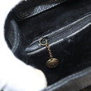 GUCCI Bamboo Hand Bag Suede Black Gold Auth ep9059-23