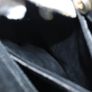 GUCCI Bamboo Hand Bag Suede Black Gold Auth ep9059-11