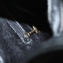 GUCCI Bamboo Hand Bag Suede Black Gold Auth ep9059-24