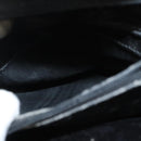 GUCCI Bamboo Hand Bag Suede Black Gold Auth ep9059-25