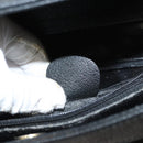 GUCCI Bamboo Hand Bag Suede Black Gold Auth ep9059-12