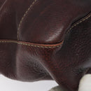 GUCCI Shoulder Bag Leather Brown Silver 247400 Auth ep9062-11