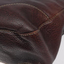 GUCCI Shoulder Bag Leather Brown Silver 247400 Auth ep9062-12