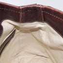 GUCCI Shoulder Bag Leather Brown Silver 247400 Auth ep9062-17