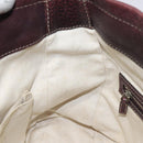 GUCCI Shoulder Bag Leather Brown Silver 247400 Auth ep9062-18