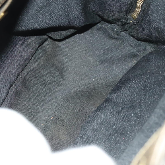 FENDI Pecan Canvas Backpack PVC Brown Black gold Auth ep9067