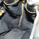 FENDI Pecan Canvas Backpack PVC Brown Black gold Auth ep9067-23