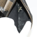 FENDI Pecan Canvas Backpack PVC Brown Black gold Auth ep9067-11