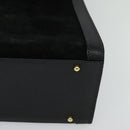 GUCCI Bamboo Hand Bag Suede Black Gold 002 1095 0260 Auth ep9070-14
