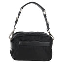 PRADA Shoulder Bag Nylon Black Silver Auth ep9086V-1