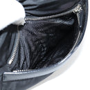 PRADA Shoulder Bag Nylon Black Silver Auth ep9086V-18
