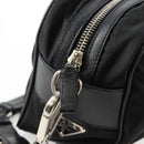 PRADA Shoulder Bag Nylon Black Silver Auth ep9086V-19