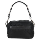 PRADA Shoulder Bag Nylon Black Silver Auth ep9086V-2