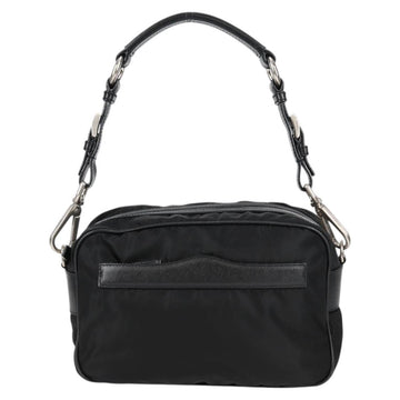 PRADA Shoulder Bag Nylon Black Silver Auth ep9086V - 0