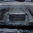 PRADA Shoulder Bag Nylon Black Silver Auth ep9086V-20